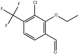 3-Chloro-2-ethoxy-4-(trifluoromethyl)benzaldehyde 结构式