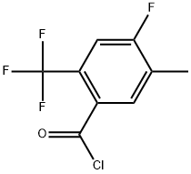 4-Fluoro-5-methyl-2-(trifluoromethyl)benzoyl chloride 结构式