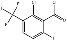 2-Chloro-6-fluoro-3-(trifluoromethyl)benzoyl chloride 结构式