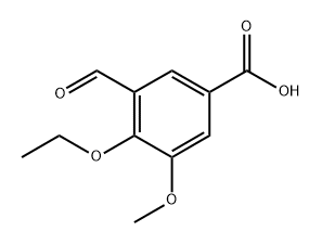 4-Ethoxy-3-formyl-5-methoxybenzoic acid 结构式