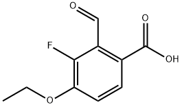 4-Ethoxy-3-fluoro-2-formylbenzoic acid 结构式