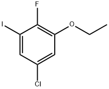 5-Chloro-1-ethoxy-2-fluoro-3-iodobenzene 结构式