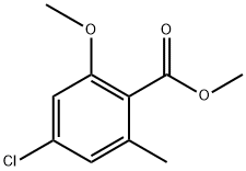 methyl 4-chloro-2-methoxy-6-methylbenzoate 结构式