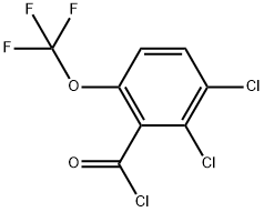 2,3-Dichloro-6-(trifluoromethoxy)benzoyl chloride 结构式