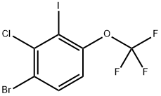1-bromo-2-chloro-3-iodo-4-(trifluoromethoxy)benzene 结构式