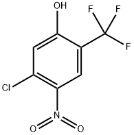 5-氯-4-硝基-2-(三氟甲基)苯酚 结构式