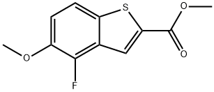 Methyl 4-fluoro-5-methoxybenzo[b]thiophene-2-carboxylate 结构式