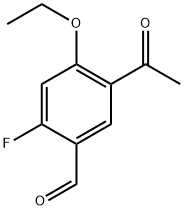 5-acetyl-4-ethoxy-2-fluorobenzaldehyde 结构式