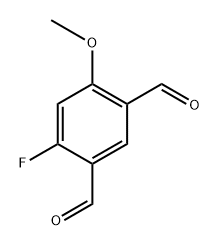4-Fluoro-6-methoxyisophthalaldehyde 结构式