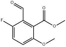 methyl 3-fluoro-2-formyl-6-methoxybenzoate 结构式
