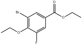 ethyl 3-bromo-4-ethoxy-5-fluorobenzoate 结构式