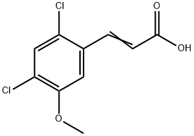 3-(2,4-Dichloro-5-methoxyphenyl)-2-propenoic acid 结构式