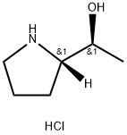 (S)-1-((S)-吡咯烷-2-基)乙醇盐酸盐 结构式