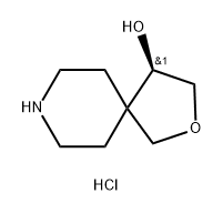 2-Oxa-8-azaspiro[4.5]decan-4-ol, hydrochloride (1:1), (4R)- 结构式