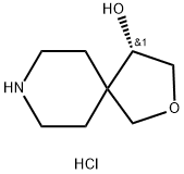 2-Oxa-8-azaspiro[4.5]decan-4-ol, hydrochloride (1:1), (4S)- 结构式