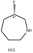 1H-Azepine, 3-fluorohexahydro-, hydrochloride (1:1), (3S)- 结构式