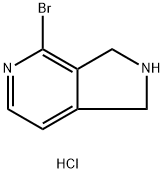 4-Bromo-2,3-dihydro-1H-pyrrolo[3,4-c]pyridine hydrochloride 结构式