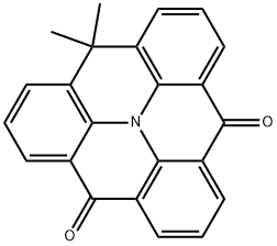 12,12-dimethyl-4H-benzo[9,1]quinolizino[3,4,5,6,7-defg]acridine-4,8(12H)-dione 结构式