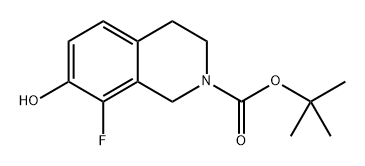 2(1H)-Isoquinolinecarboxylic acid, 8-fluoro-3,4-dihydro-7-hydroxy-, 1,1-dimethylethyl ester 结构式