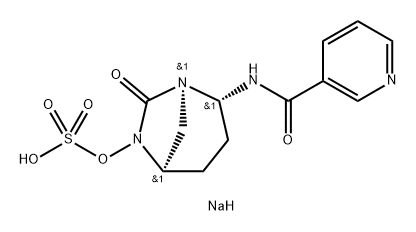 SULFURIC ACID, MONO[(1R,2S,5R)-7-OXO-2-[(3- PYRIDINYLCARBONYL)AMINO]-1,6-DIAZABICYCLO [3.2.1]OCT-6-Y 结构式