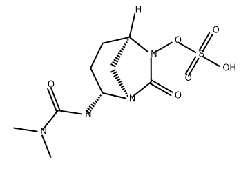 (1R,2S,5R)-2-(3,3-dimethylureido)-7-oxo-1,6-diazabicyclo[3.2.1]octan-6-yl hydrogen sulfate 结构式