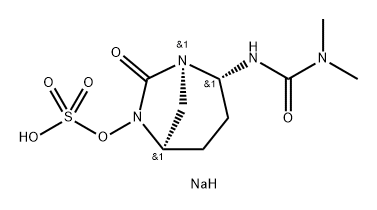 SULFURIC ACID, MONO [(1 R,2S,5R)-2-[[(DIMETHY LAMINO)CARBONYL]AMINO]-7-OXO-1 ,6-DIAZAB ICYCLO[3.2.1 结构式