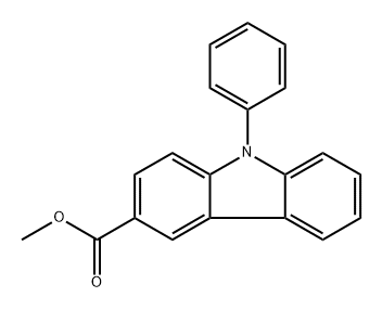 Methyl 9-phenyl-9H-carbazole-3-carboxylate 结构式