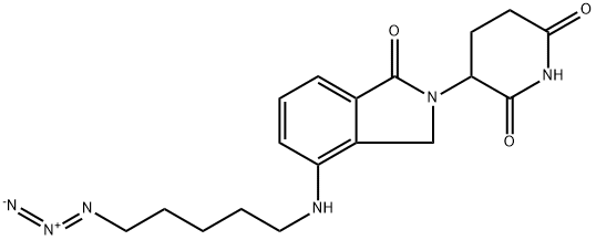 2,6-Piperidinedione, 3-[4-[(5-azidopentyl)amino]-1,3-dihydro-1-oxo-2H-isoindol-2-yl]- 结构式