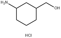 3-氨基环己基甲醇盐酸盐 结构式