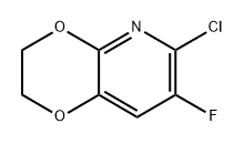 6-氯-7-氟-2,3-二氢-[1,4]二噁英[2,3-B]吡啶 结构式