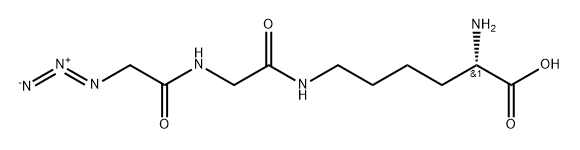 小分子N6-[(2-AZIDOACETYL)GLYCYL]-L-LYSINE HCL 结构式