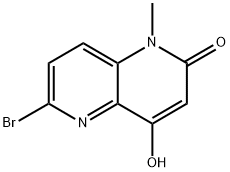 6-溴-4-羟基-1-甲基-1,5-萘啶-2(1H)-酮 结构式