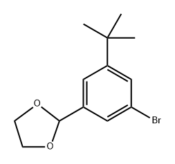 2-(3-bromo-5-(tert-butyl)phenyl)-1,3-dioxolane 结构式