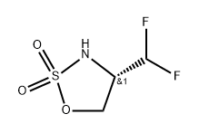 1,2,3-氧噻唑烷, 4-(二氟甲基)-, 2,2-二氧化物, (4S)- 结构式