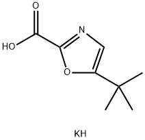 5-(叔丁基)唑-2-羧酸(钾) 结构式