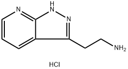 2-(1H-吡唑并[3,4-B]吡啶-3-基)乙烷-1-胺二盐酸盐 结构式