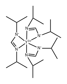 三(N,N'-二-I-丙基甲酰胺)钇 结构式