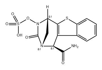 SULFURIC ACID, MONO[(1R,2S,5R)-1-(AMINOCA RBONYL)-1,5-DIHYDRO-3-OXO-2,5-METHANO-2H-[1] BENZOTHIENO[2 结构式