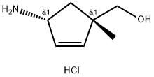 ((1S,4R)-4-氨基-1-甲基环戊-2-烯-1-基)甲醇盐酸盐 结构式