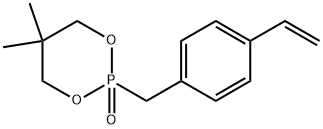 2-[(4-乙烯基苯基)甲基]-5,5-二甲基-1,3,2-二氧杂磷烷-2-氧化物 结构式