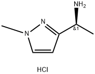 (S)-1-(1-甲基-1H-吡唑-3-基)乙胺盐酸盐 结构式