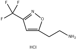 2-(3-(三氟甲基)异噁唑-5-基)乙-1-胺盐酸盐 结构式