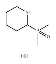 二甲基(哌啶-2-基)氧化膦盐酸盐 结构式