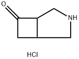 3-Aza-bicyclo3.2.0heptan-6-one hydrochloride 结构式