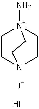 1-氨基-1,4-二氮杂双环[2.2.2]辛烷-1-碘化氢碘化物 结构式