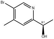 (R)-1-(5-溴-4-甲基吡啶-2-基)乙-1-醇 结构式