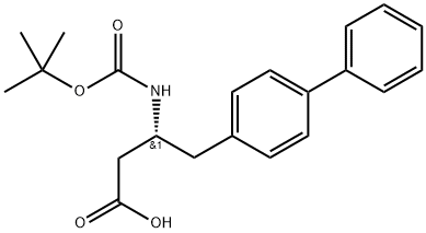 Boc-(R)-3-amino-4-(4'-biphenyl)butanoic acid 结构式