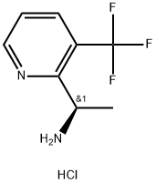 (R)-1-(3-(trifluoromethyl)pyridin-2-yl)ethan-1-amine hydrochloride 结构式