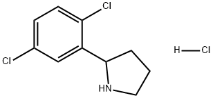 2-(2,5-二氯苯基)吡咯烷盐酸盐 结构式