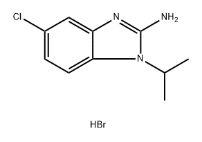 5-chloro-1-isopropyl-1H-benzo[d]imidazol-2-amine hydrobromide 结构式